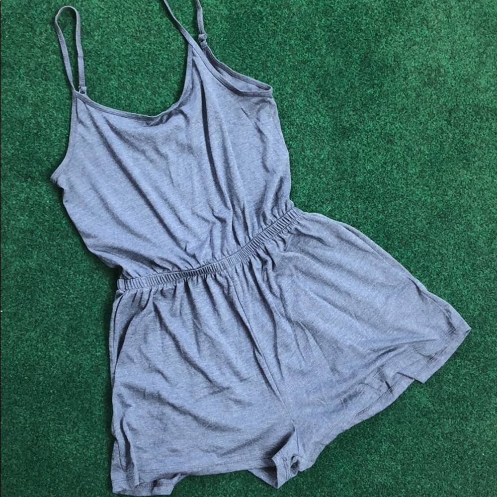Casual blue romper